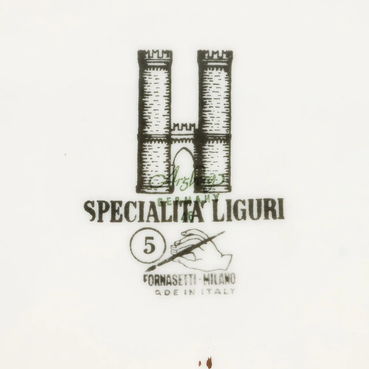 Piatto Specialità Liguri di Piero Fornasetti, anni '60 7