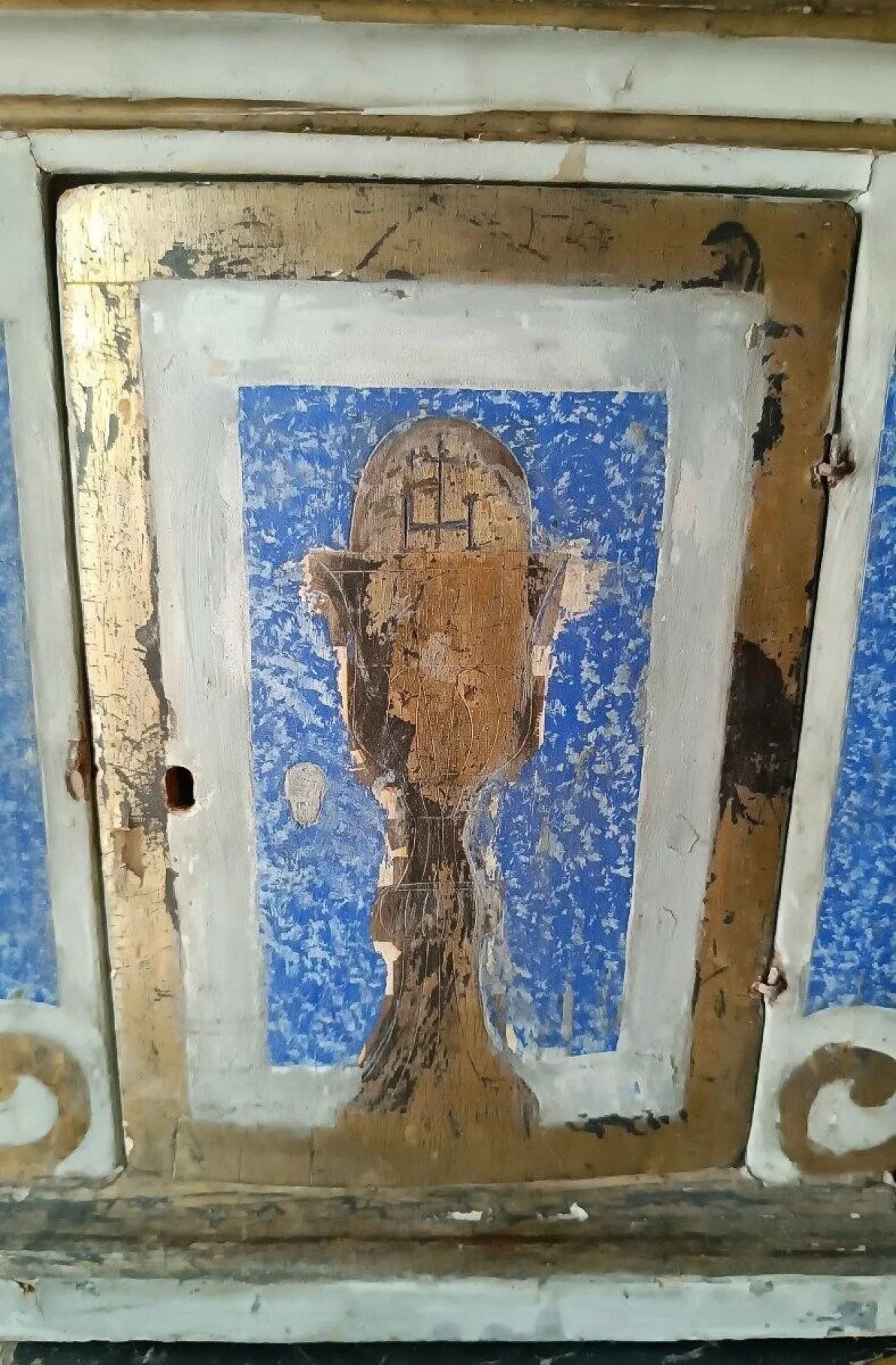 Tabernacolo in legno laccato e dorato, tardo '700 5