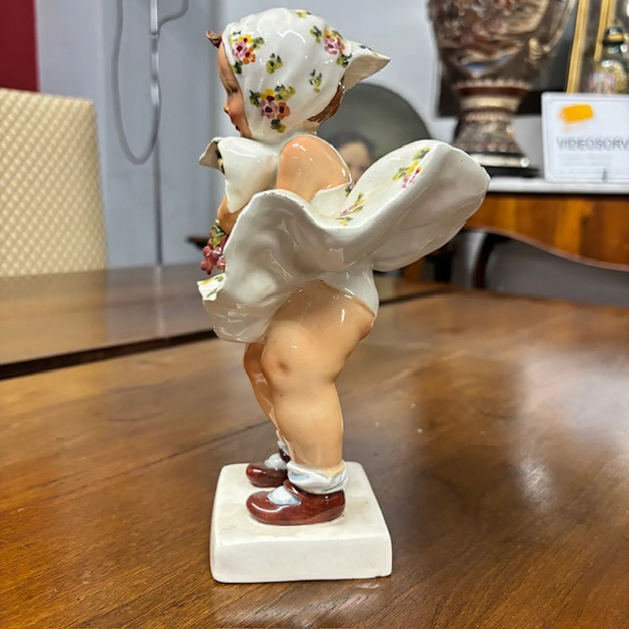 Scultura in ceramica “ Colpo di Vento “ Mollica, anni '40 4