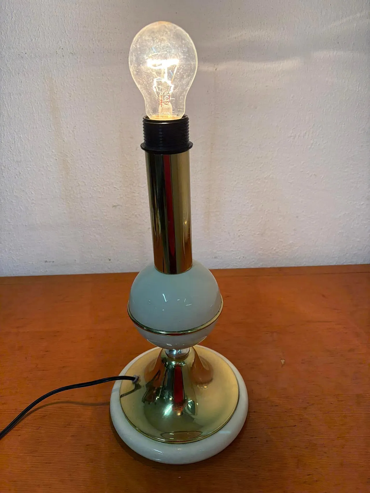 Lamp brass and aluminum , 70s 3