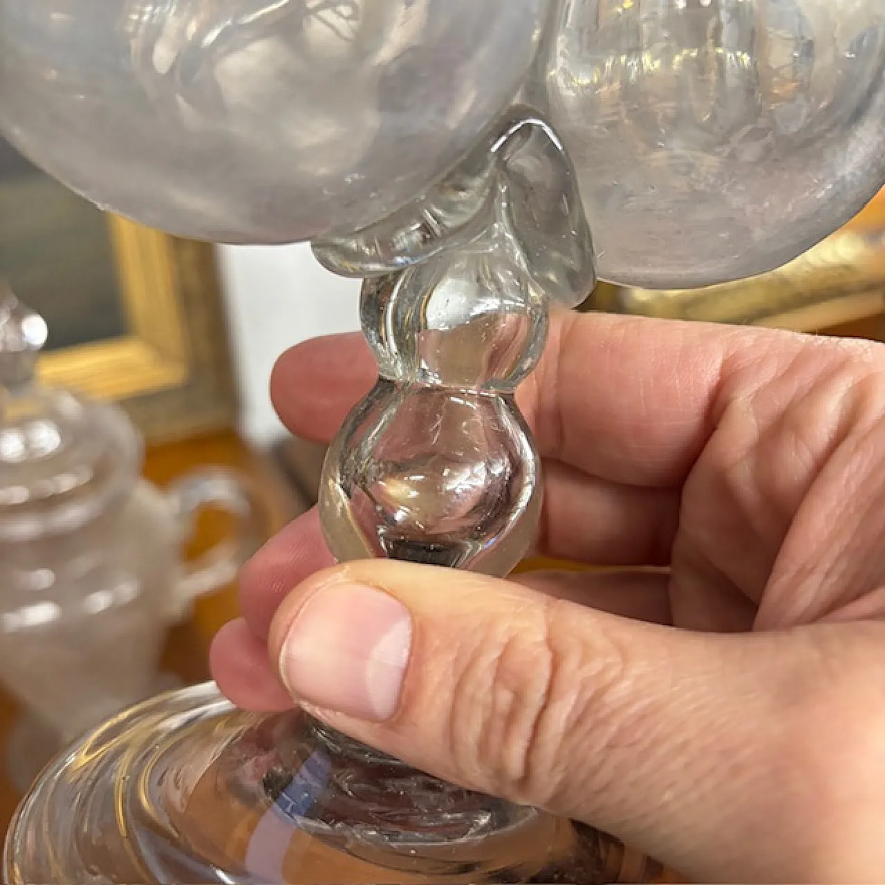 Vaso Ampolla gemina in vetro Murano, 1780 6