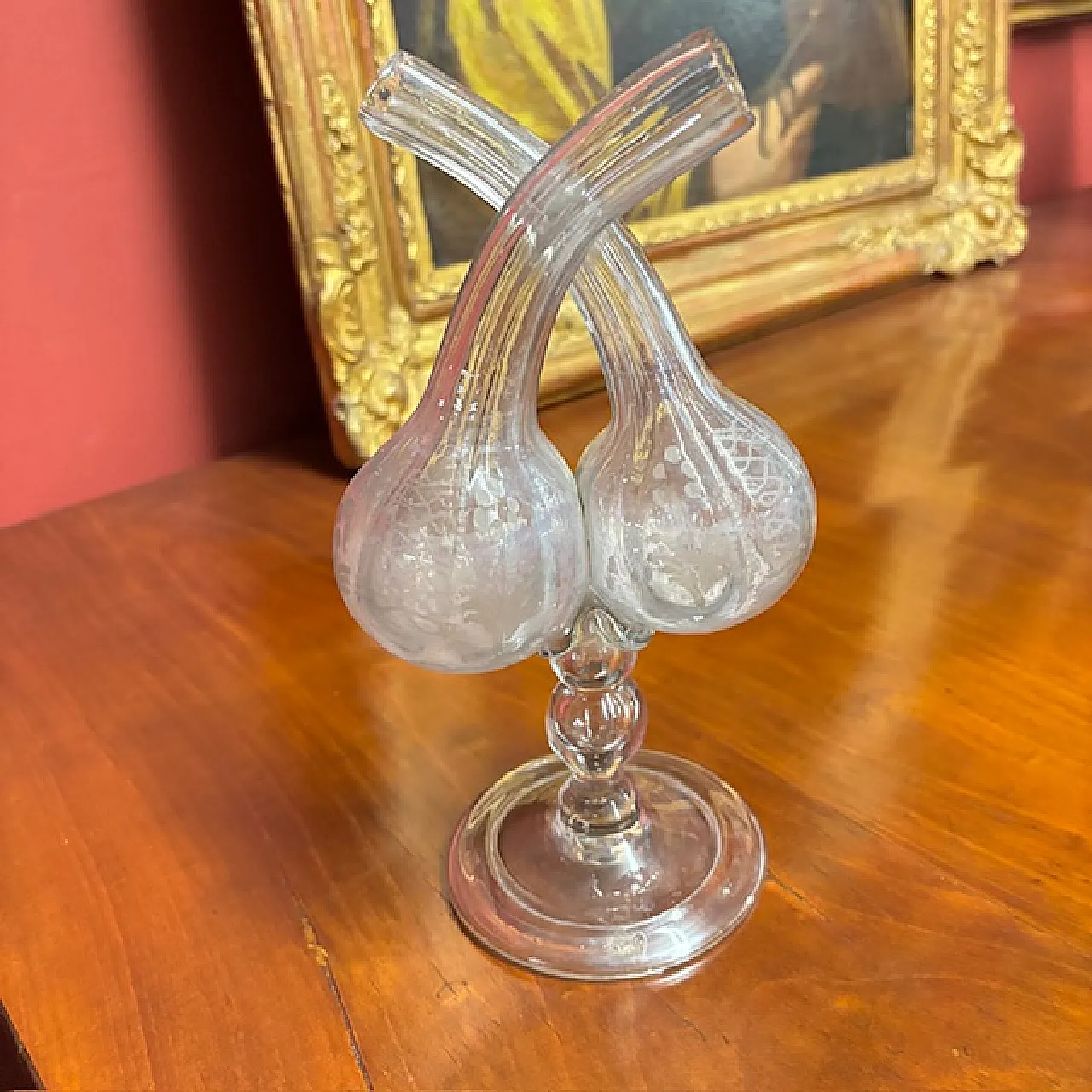 Vaso Ampolla gemina in vetro Murano, 1780 7