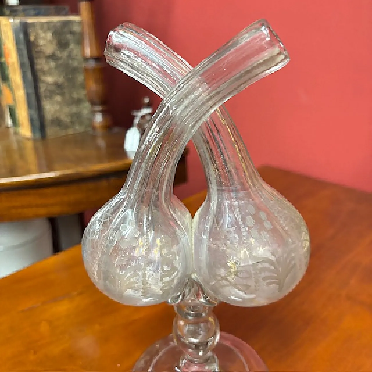 Vaso Ampolla gemina in vetro Murano, 1780 10