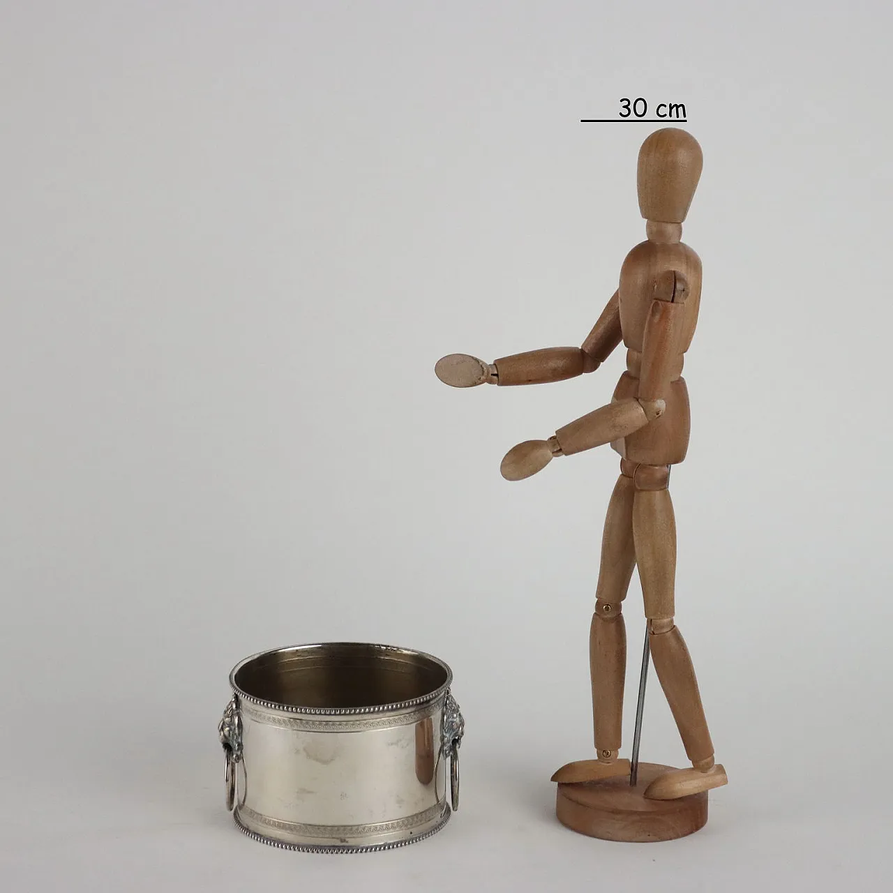 Sottobottiglia in argento, Manifattura Fornari Roma, '900 2