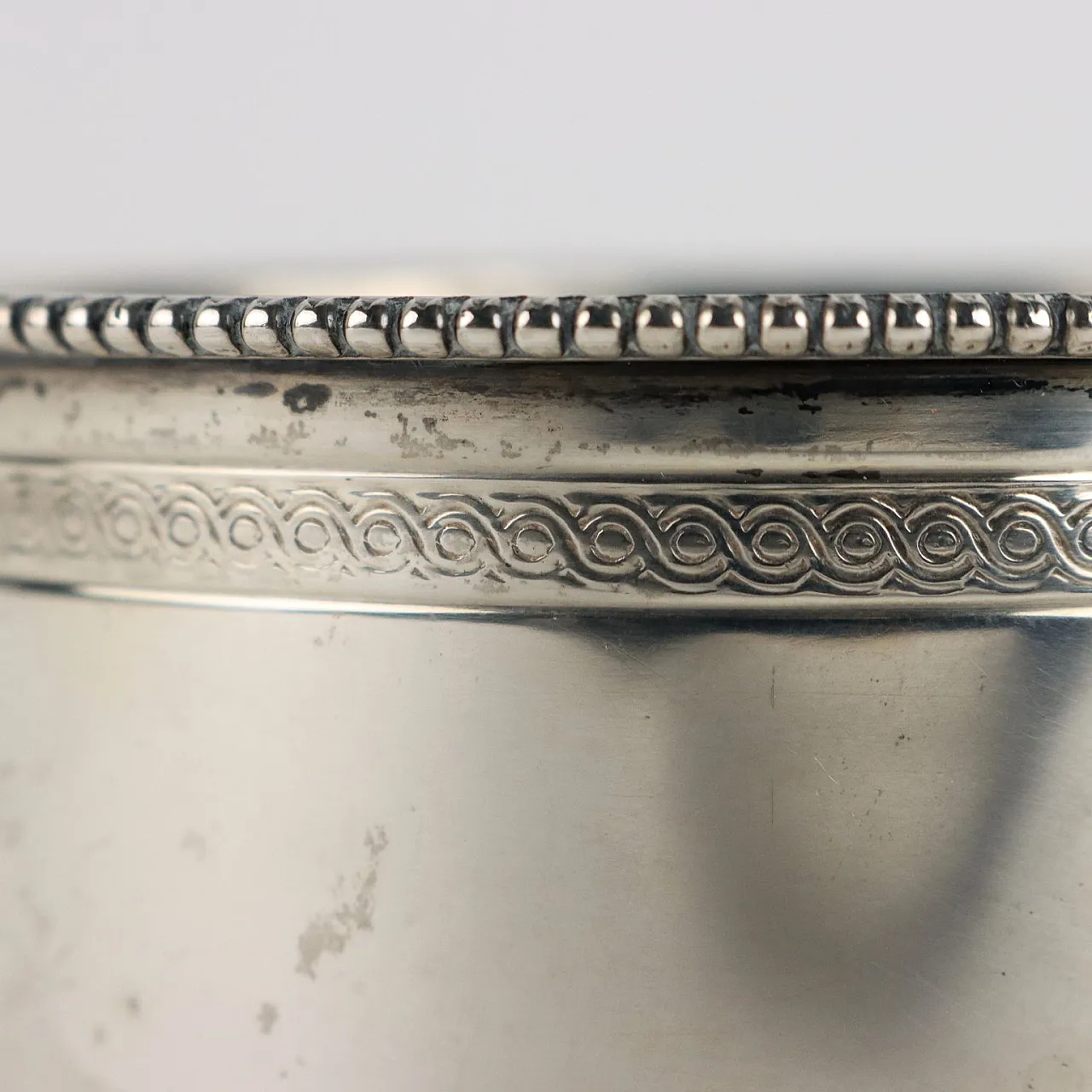 Sottobottiglia in argento, Manifattura Fornari Roma, '900 4