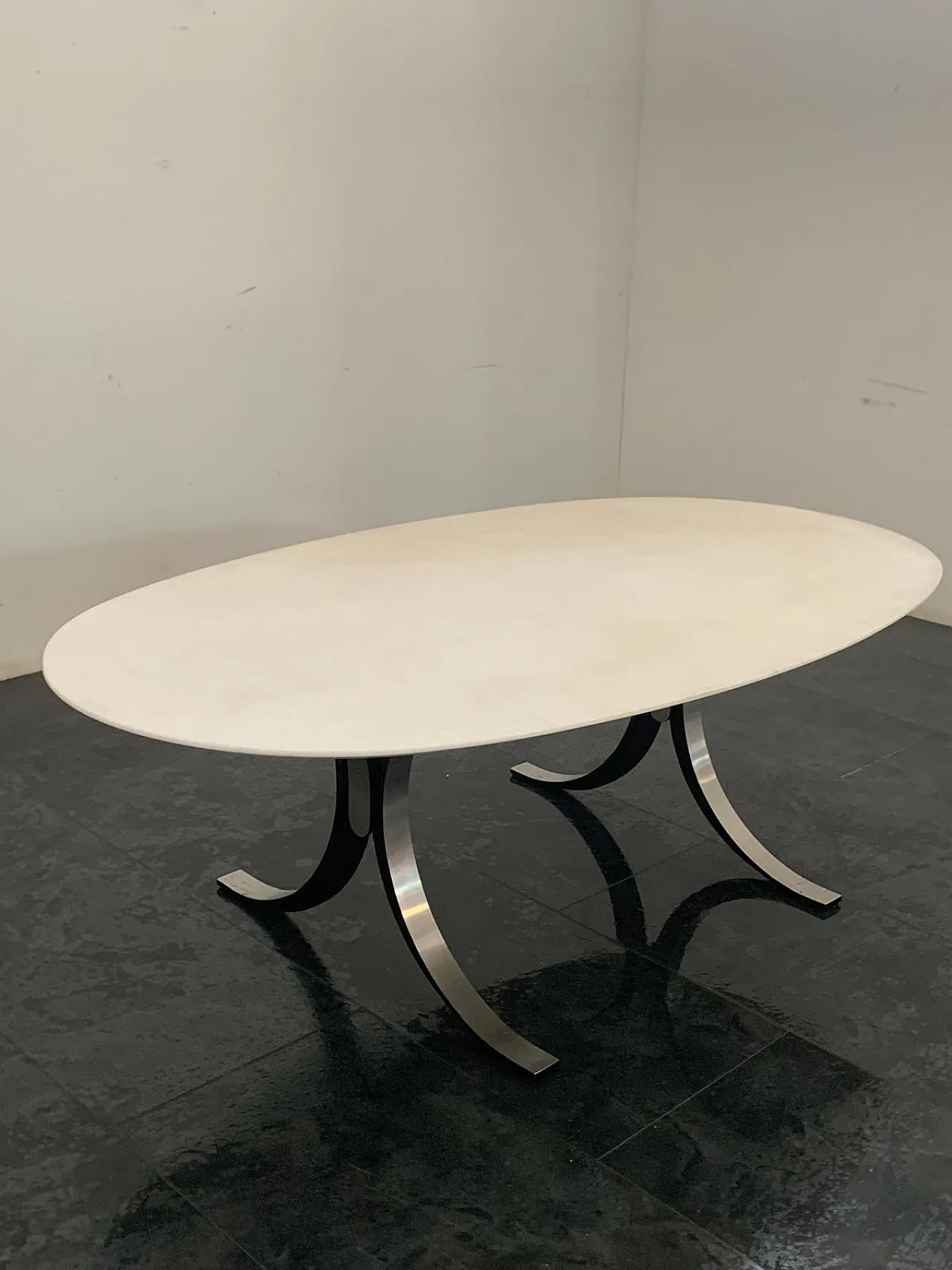 Oval Marble Table by Osvaldo Borsani and Eugenio Gerli, 1960 3