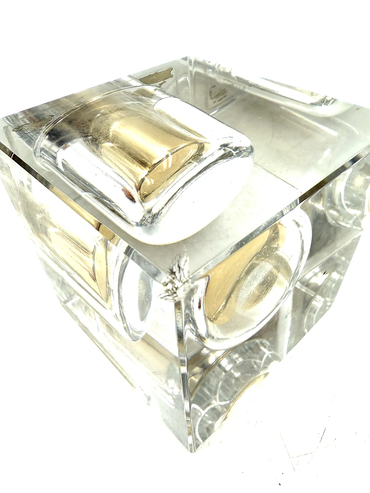 Hollywood Regency Glass Smoking Set, France 1970s 17