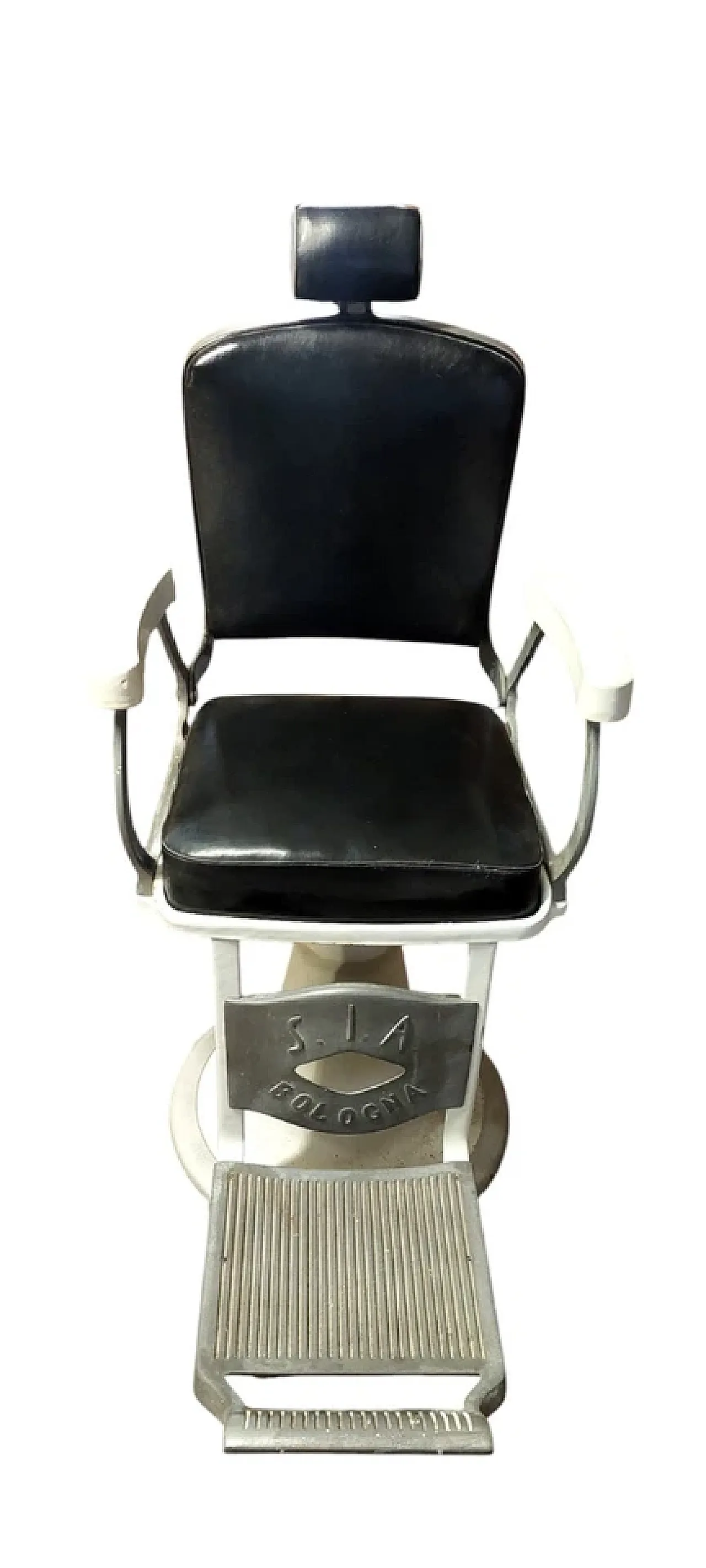 Aluminium and leather barber's armchair, mid-19th century 7