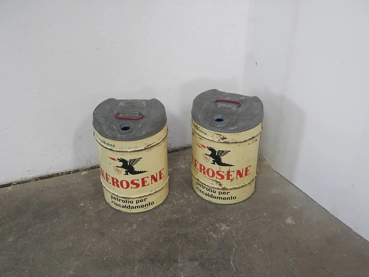 Pair of Kerosene tins, 1970 1