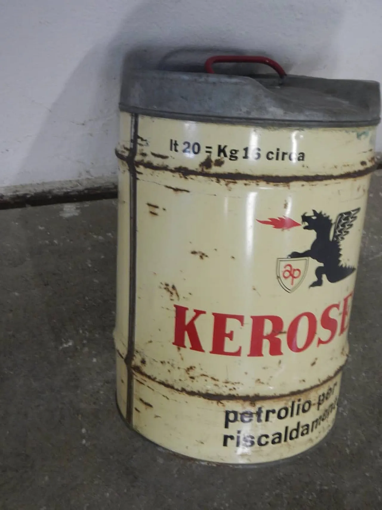 Pair of Kerosene tins, 1970 5