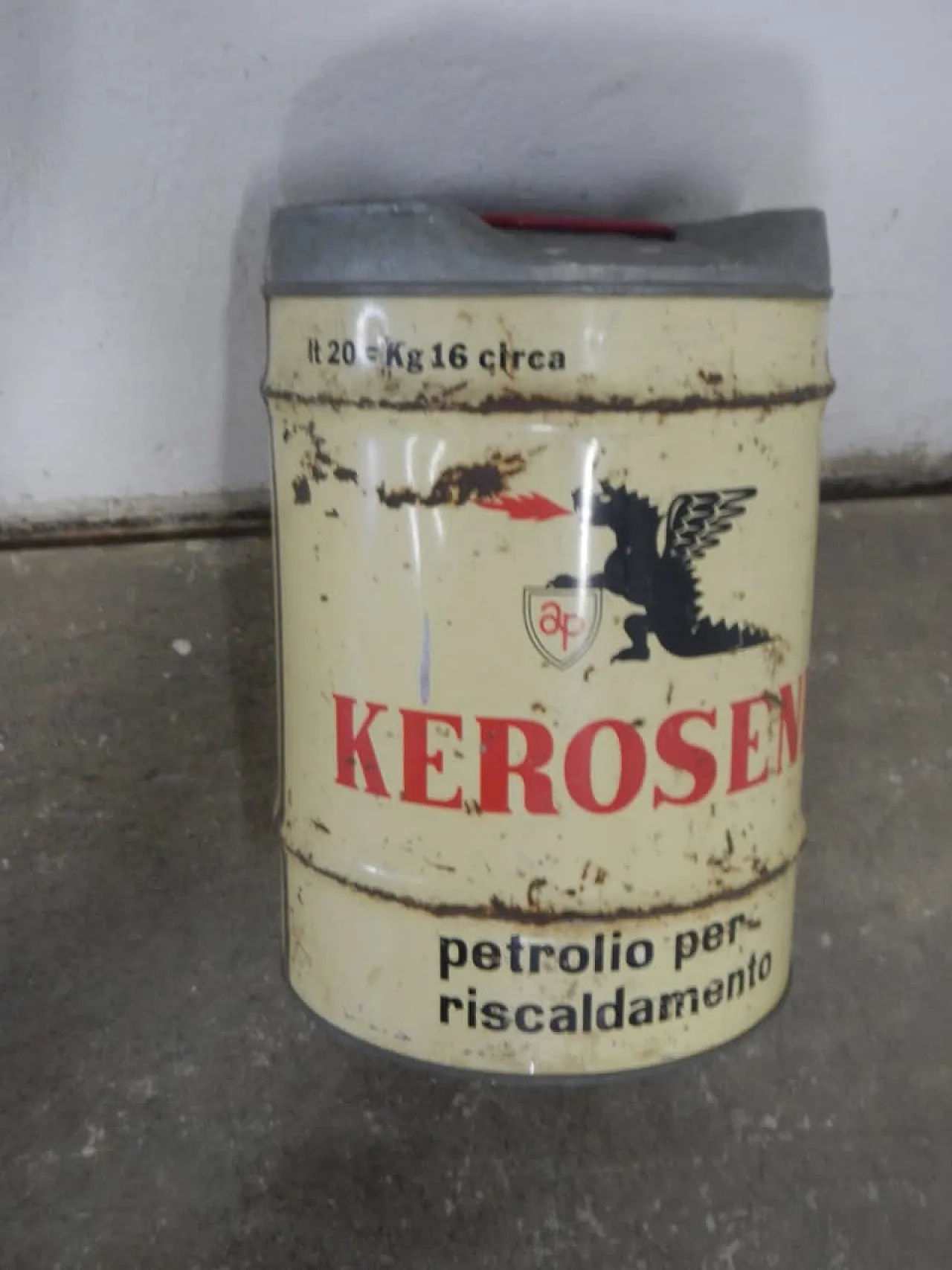 Pair of Kerosene tins, 1970 8