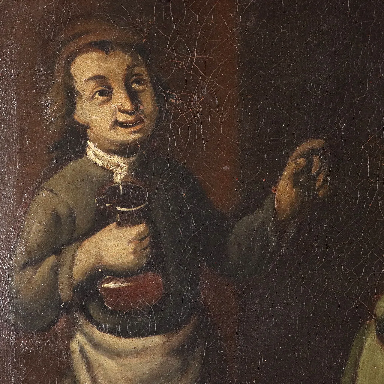 Scena con Giocatori di Carte, olio su tela, '800 4