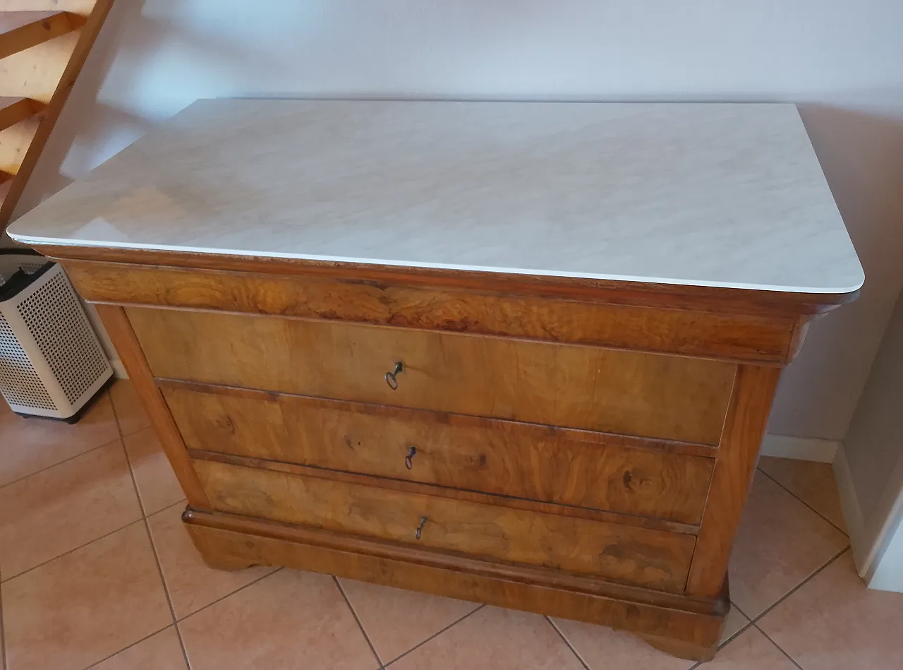 Cassettone lastronato in Luigi Filippo, '800 5