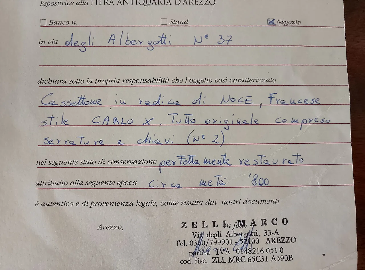 Cassettone lastronato in Luigi Filippo, '800 8