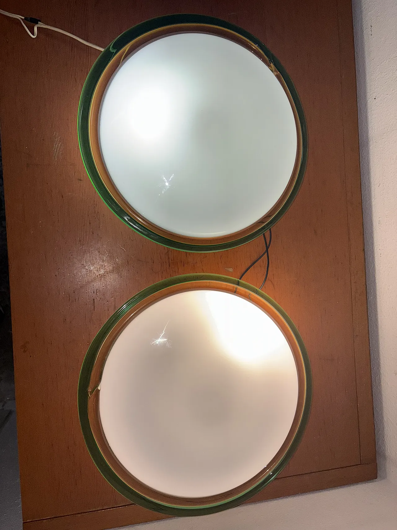 Coppia Plaffoniere, vetro Murano, anni '70 3