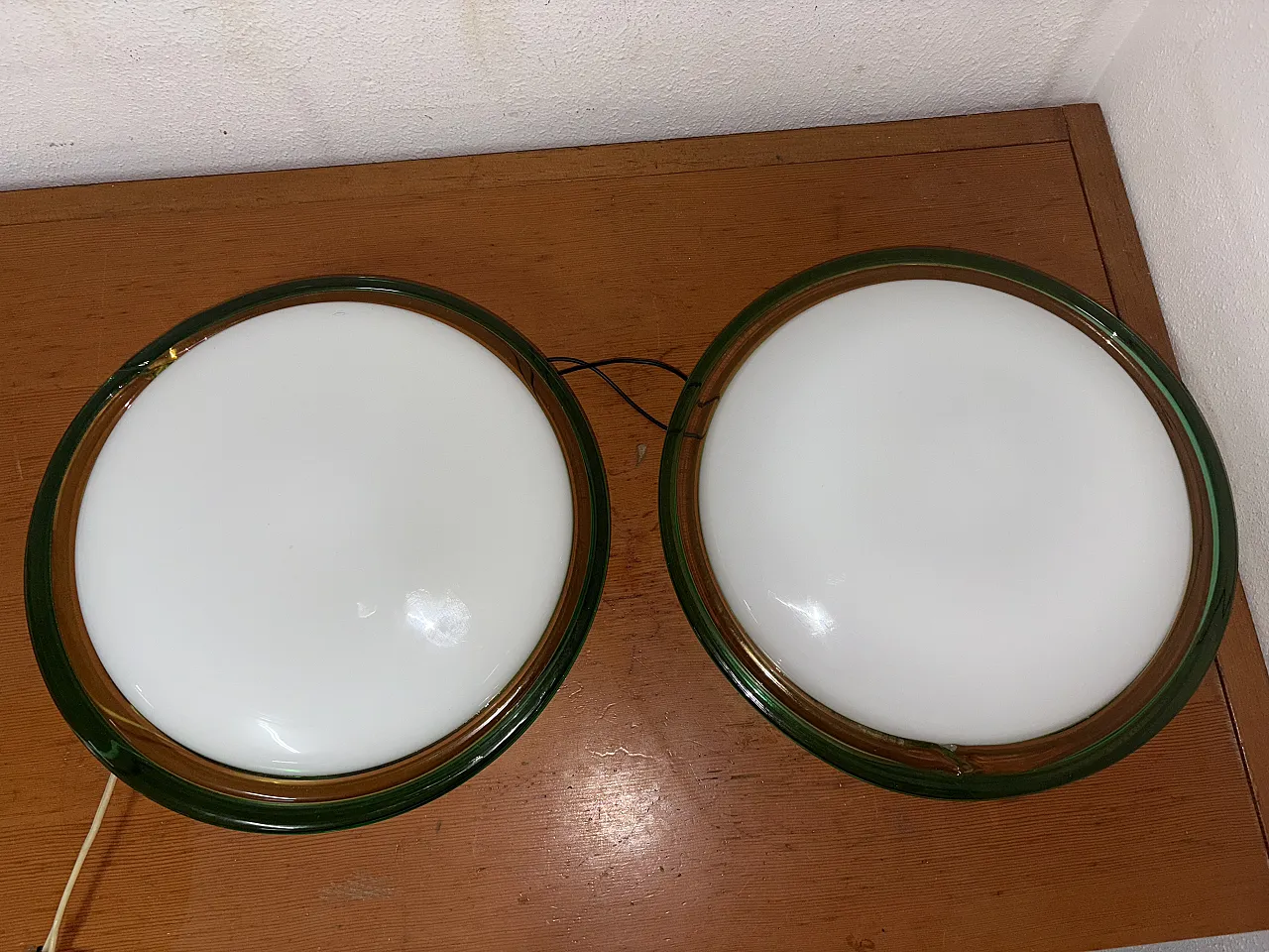 Coppia Plaffoniere, vetro Murano, anni '70 5