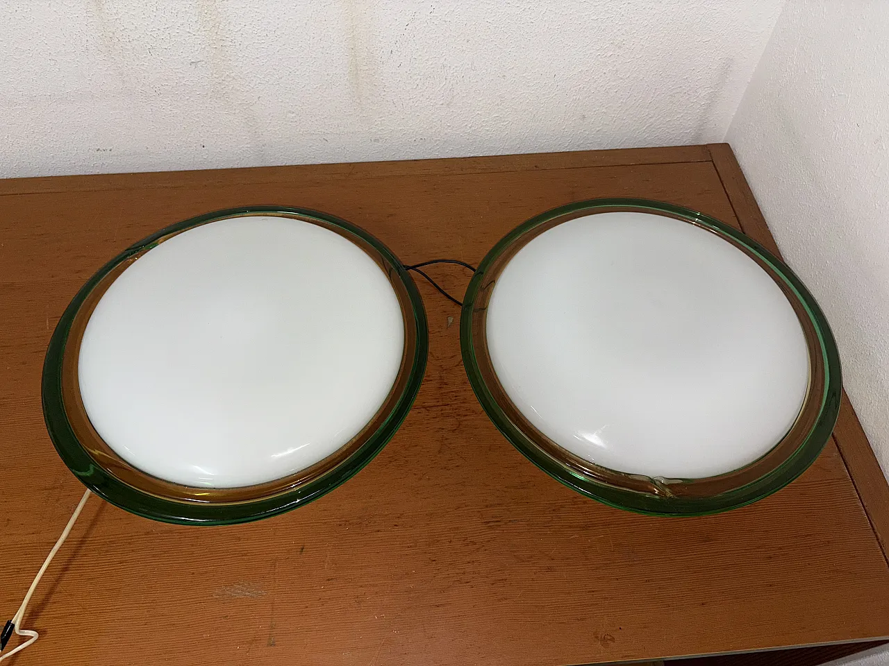 Coppia Plaffoniere, vetro Murano, anni '70 7