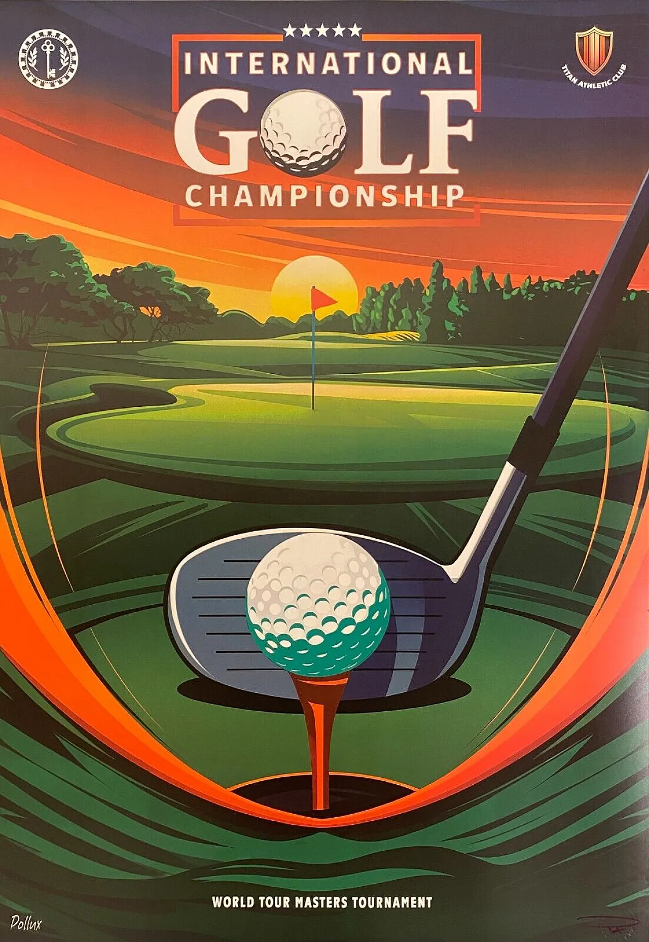 Pollux, International Golf Championship - Original Poster, 2000 19