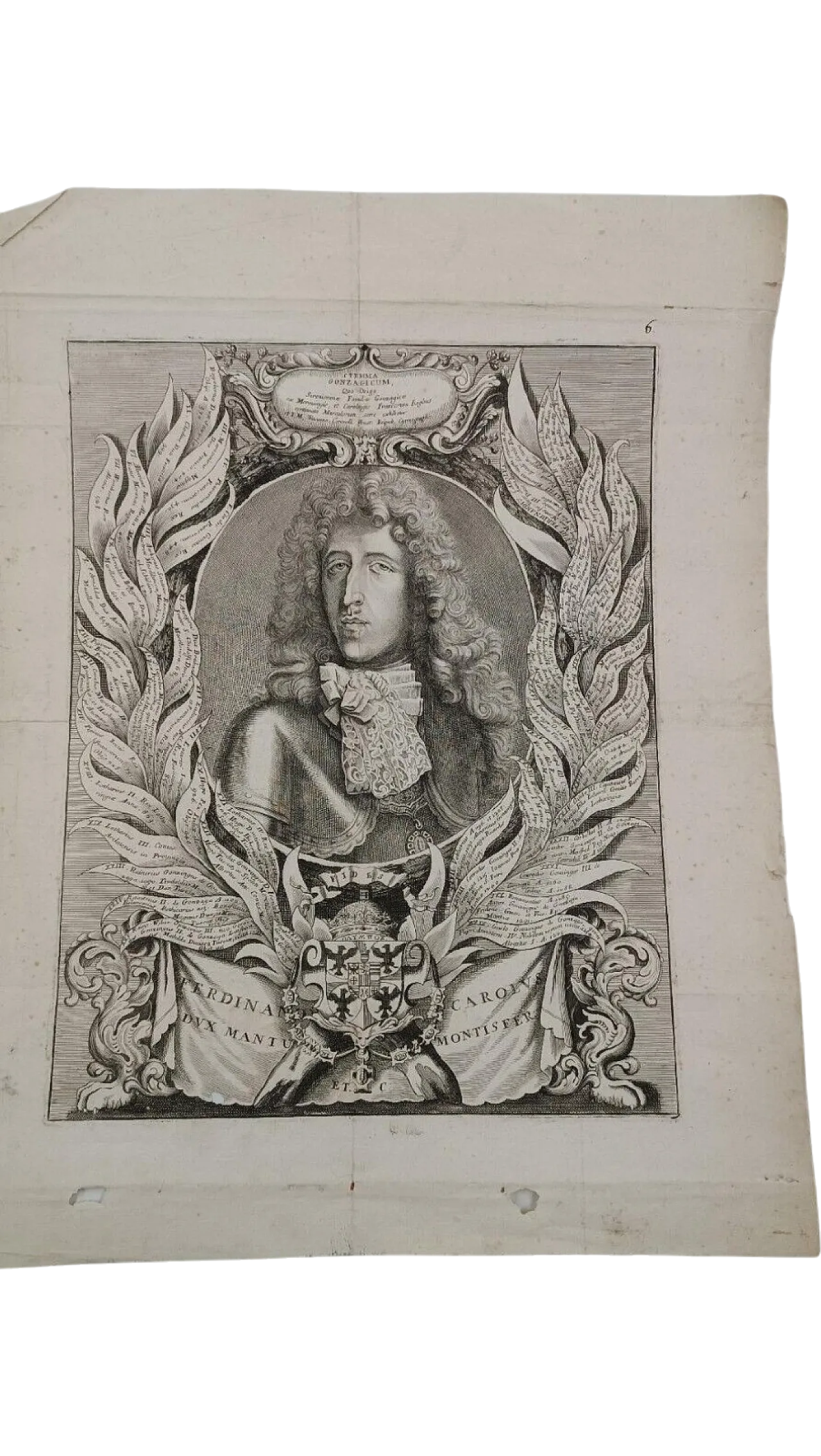 Ritratto di Ferdinando Arciduca d'Austria di Vincenzo Coronelli, '600 7