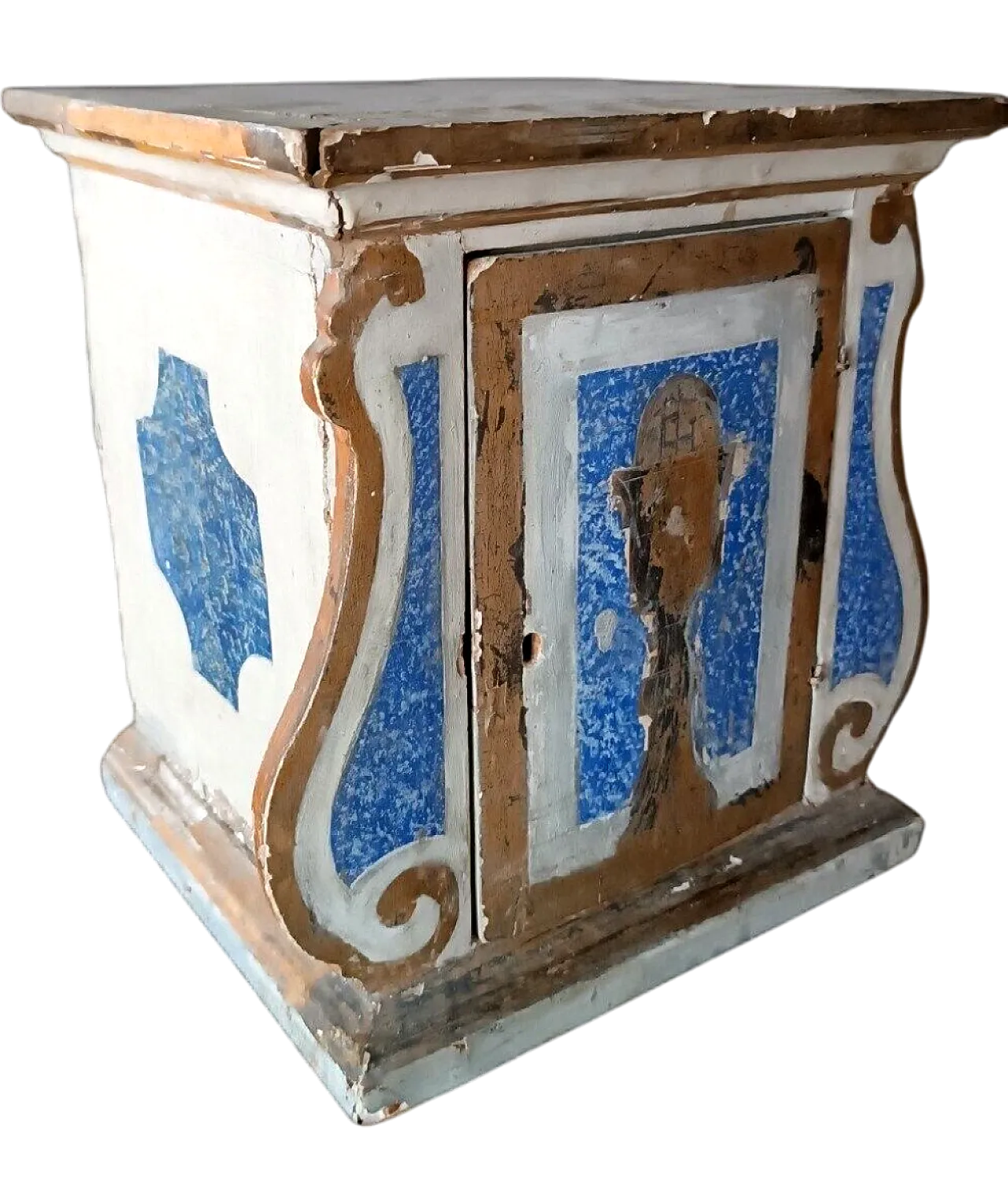 Tabernacolo in legno laccato e dorato, tardo '700 11