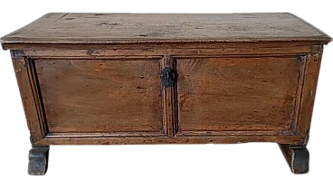 Wooden travel chest or chest, 17th century