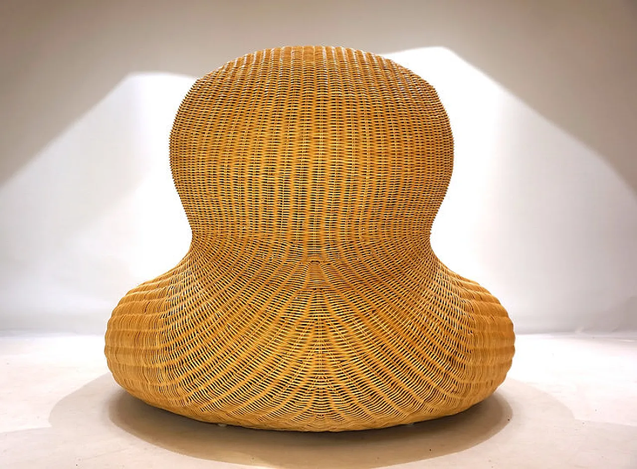 Poltrona Storvik in rattan di Carl Öjerstam per Ikea, anni 2000 2