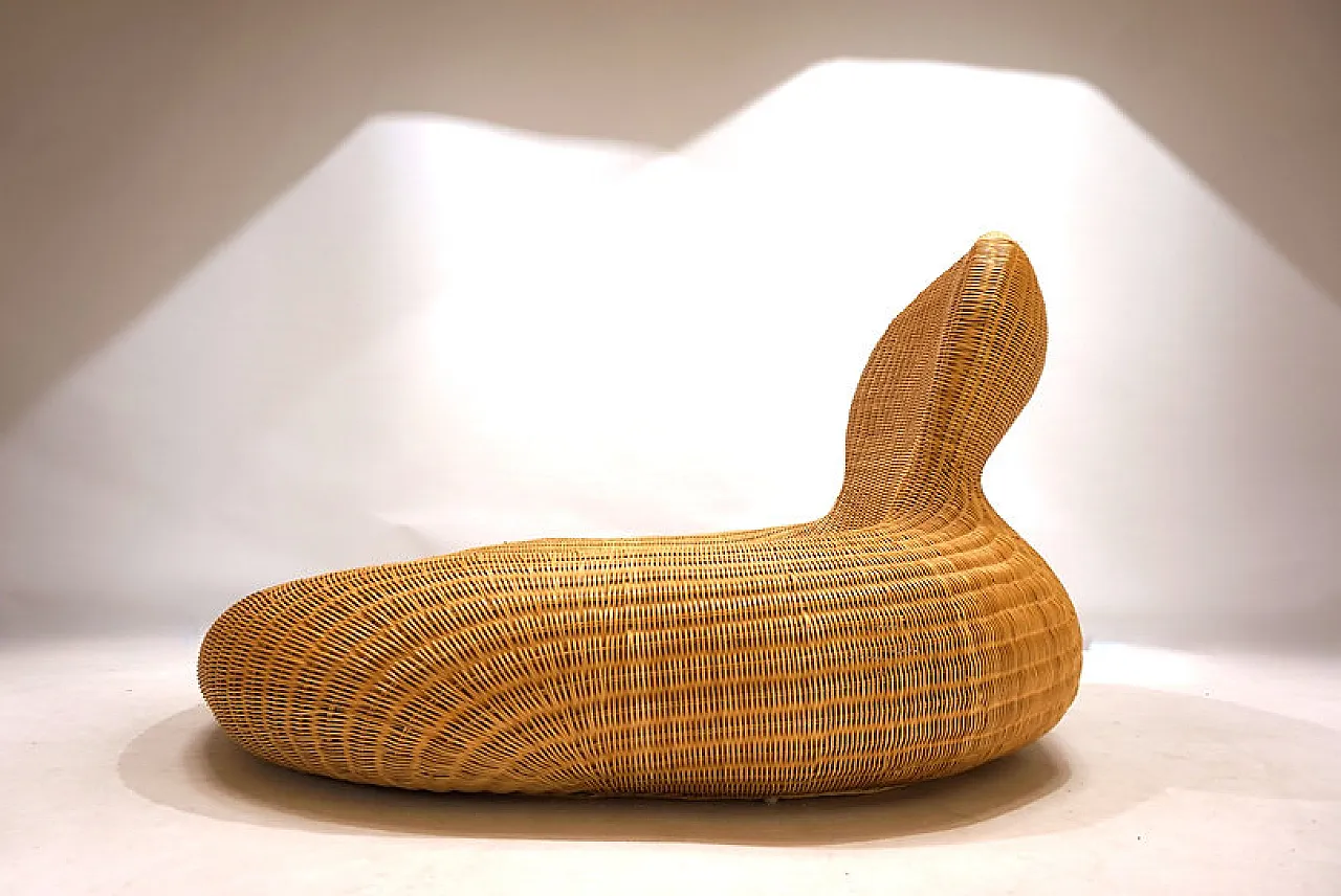 Poltrona Storvik in rattan di Carl Öjerstam per Ikea, anni 2000 4