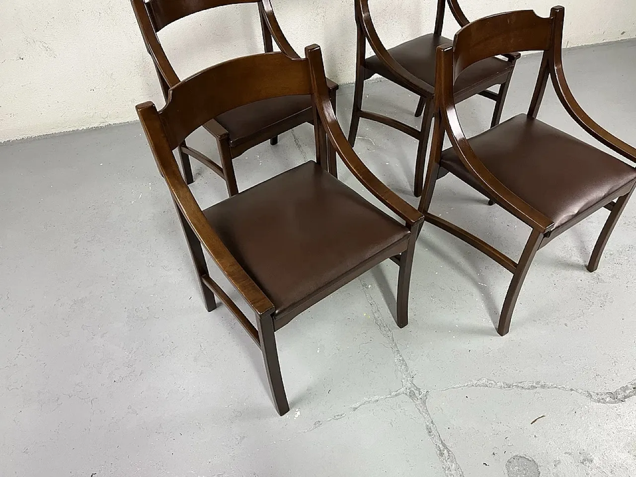 4 Sedie in legno di Ico Parisi, anni '60 2