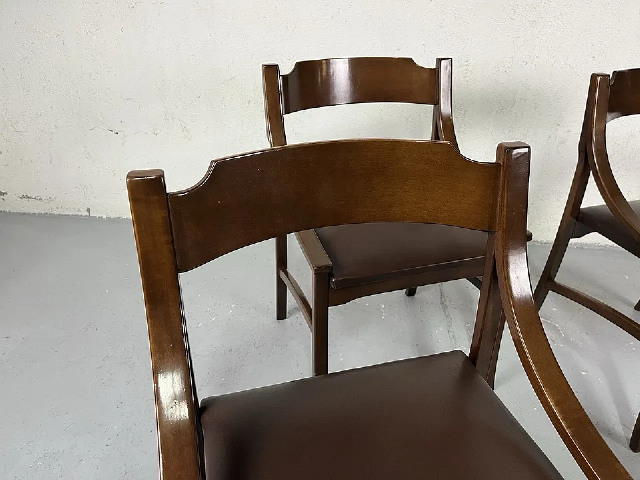 4 Sedie in legno di Ico Parisi, anni '60 3