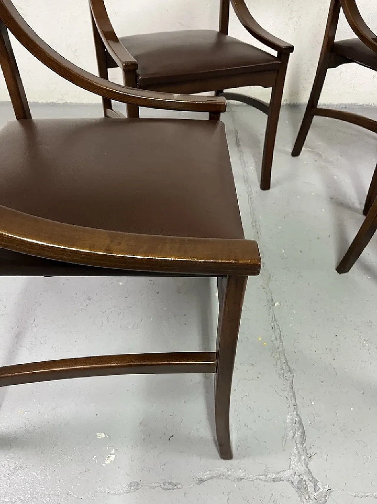 4 Sedie in legno di Ico Parisi, anni '60 8