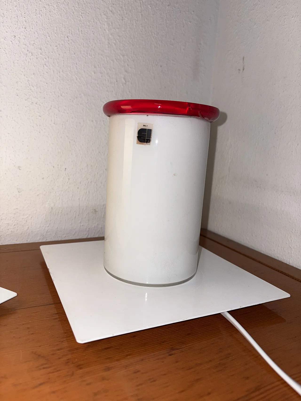 Coppia lampade Space Age in vetro, anni '70 6