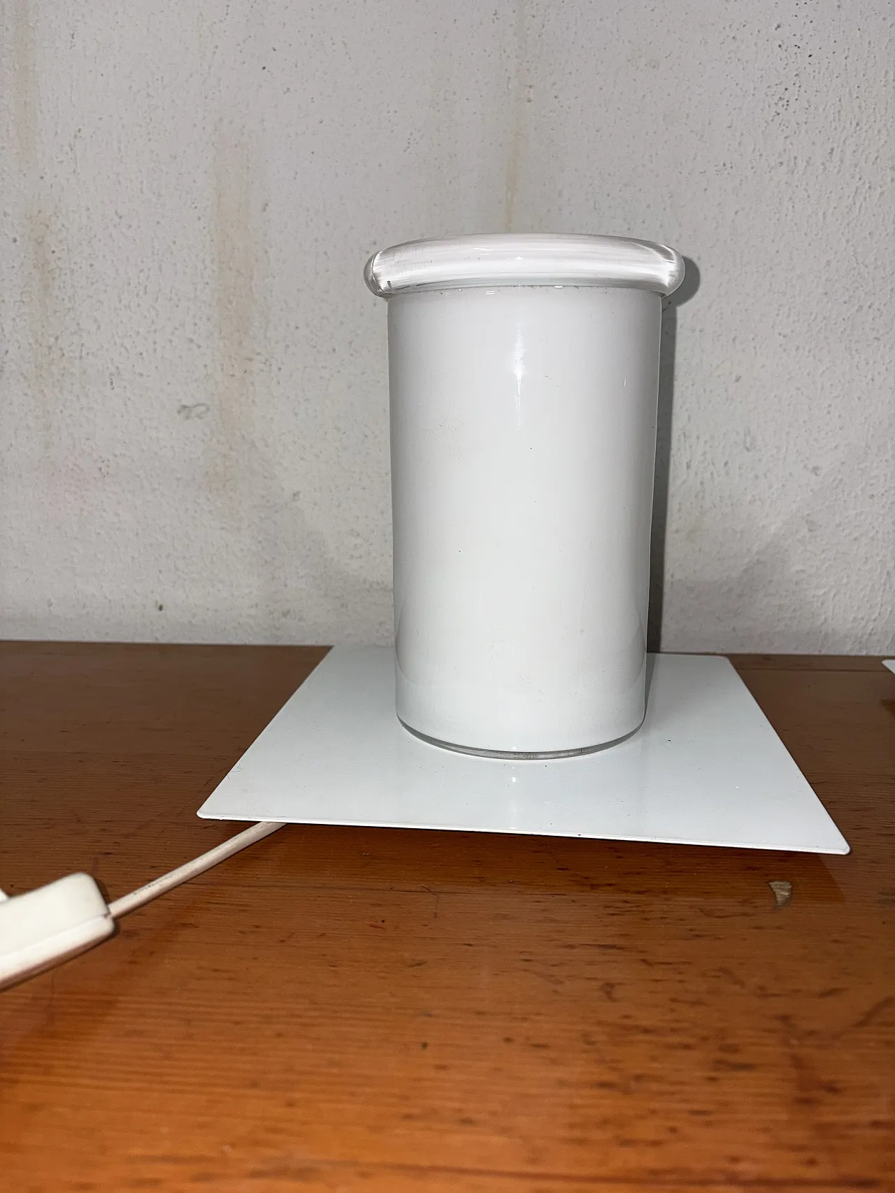 Coppia lampade Space Age in vetro, anni '70 8