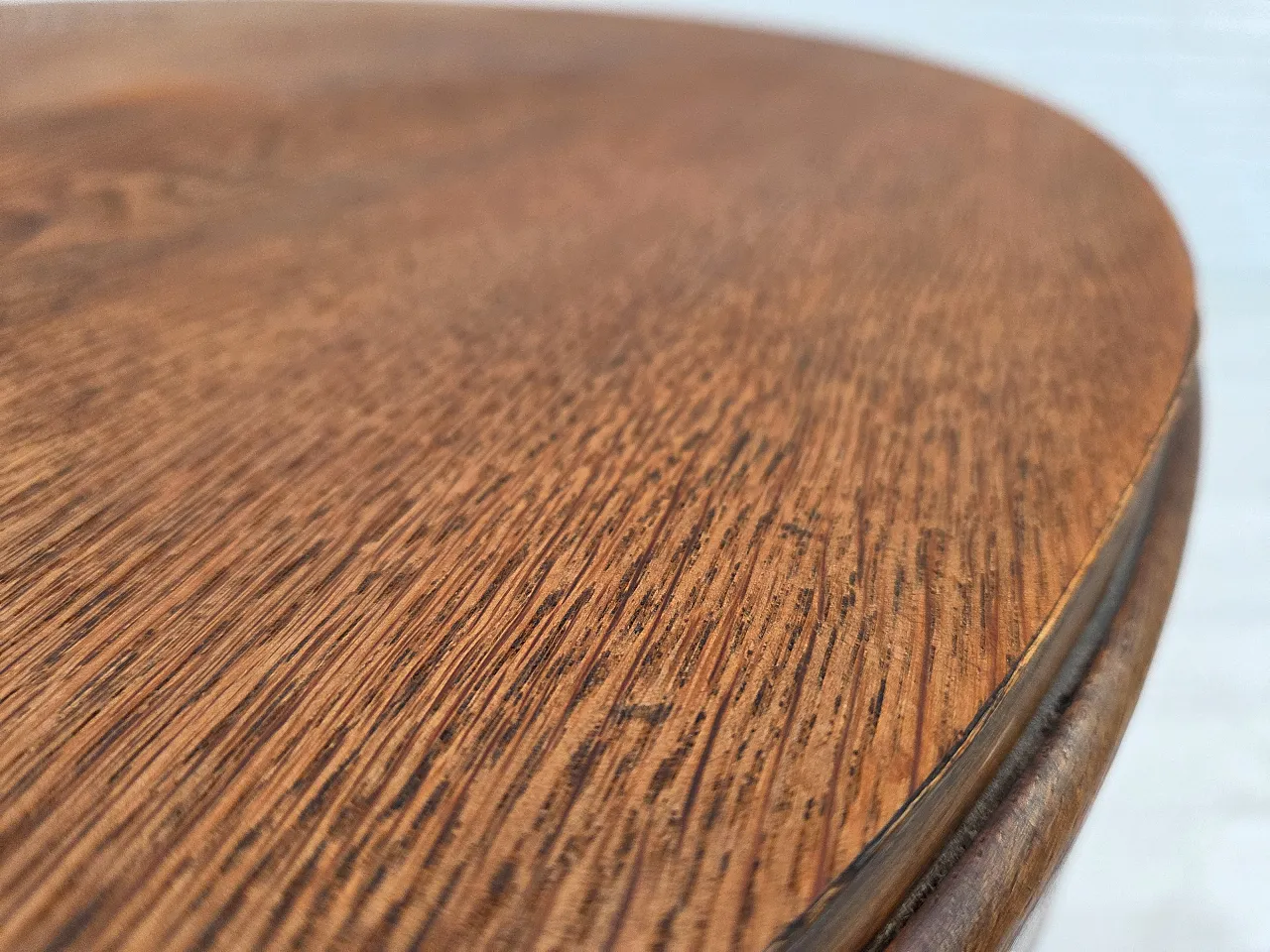 Danish Art Deco coffee table with shelf, oak wood, 1950s 8