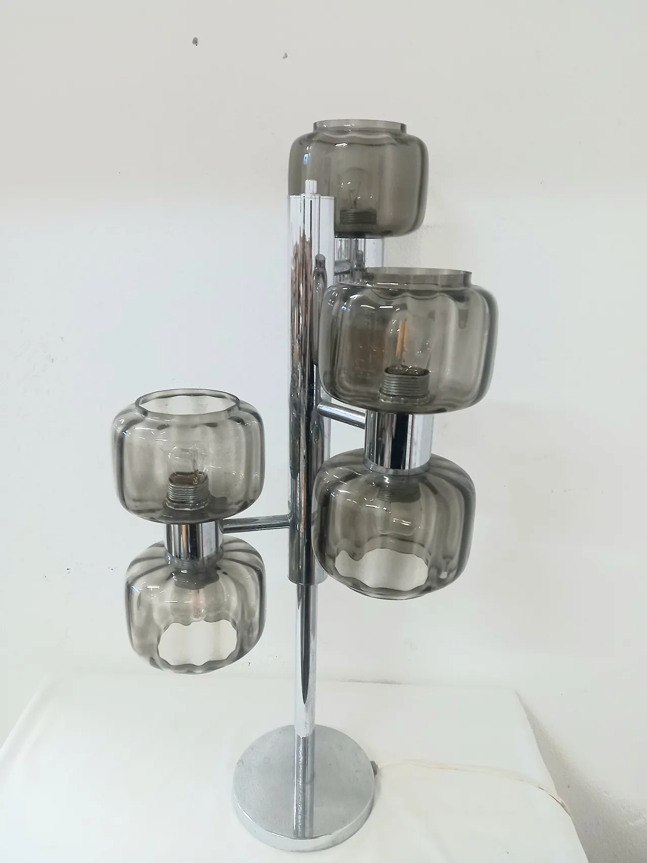 Table lamp 6 lights Lamag Swiss, 70s 1