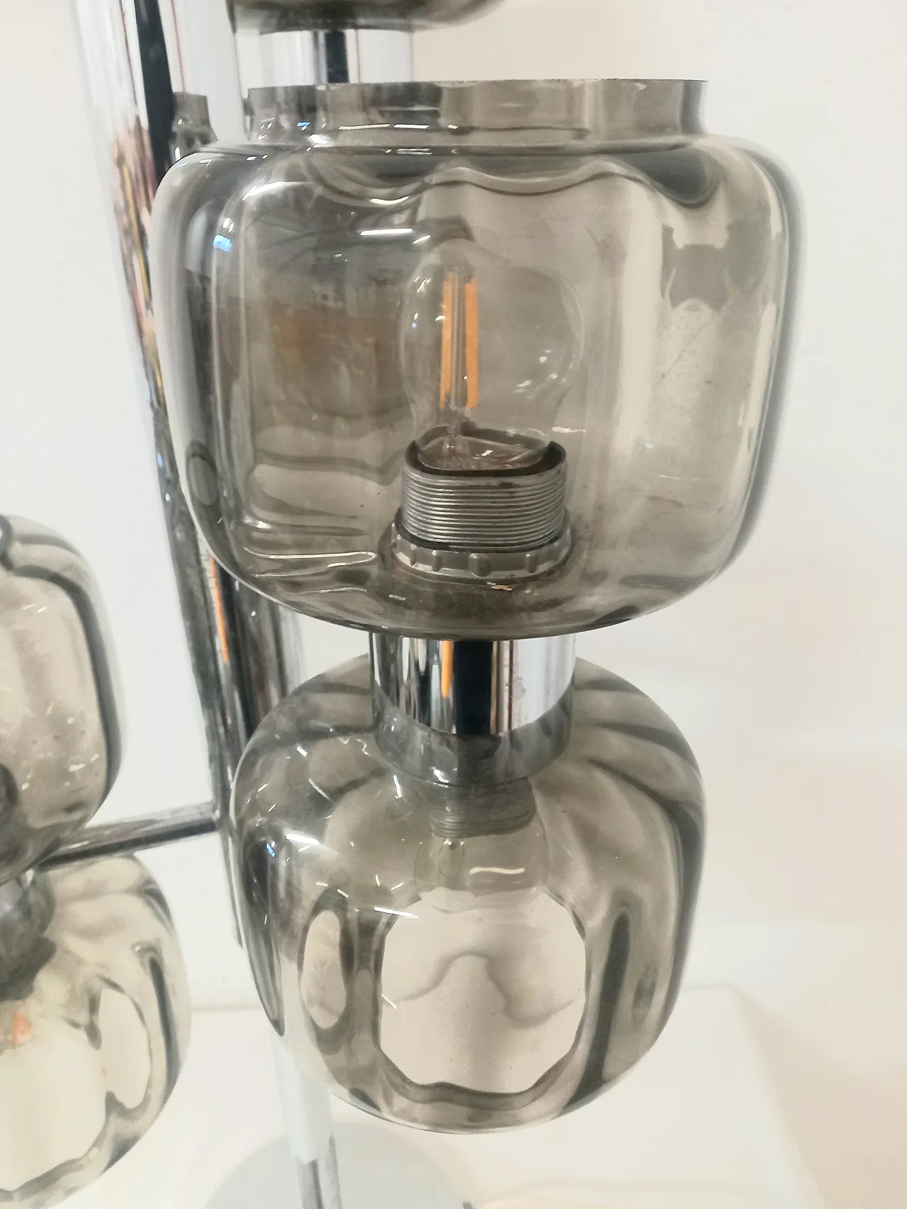 Table lamp 6 lights Lamag Swiss, 70s 2