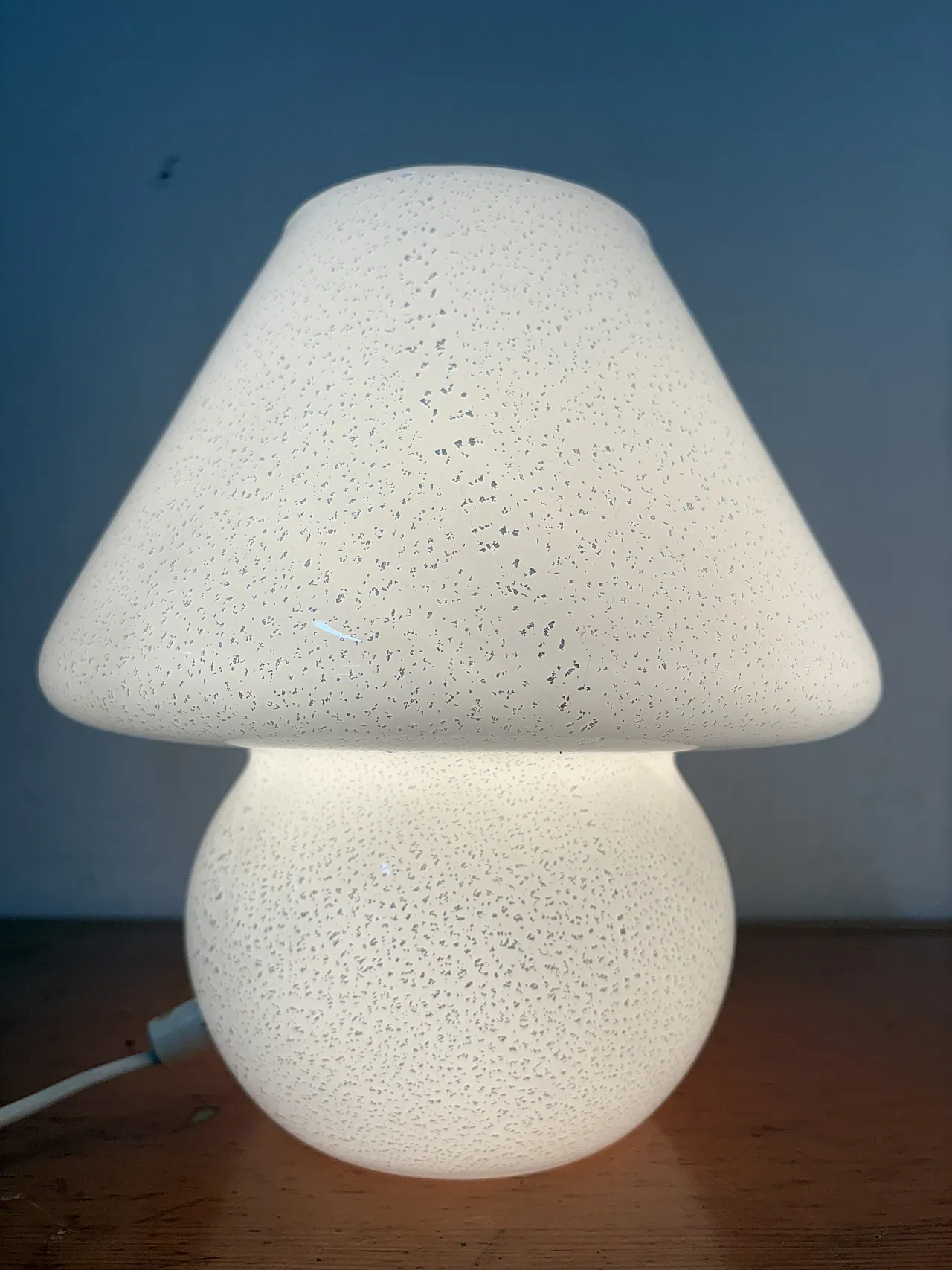 Murano glass mushroom lamp, 70s 2