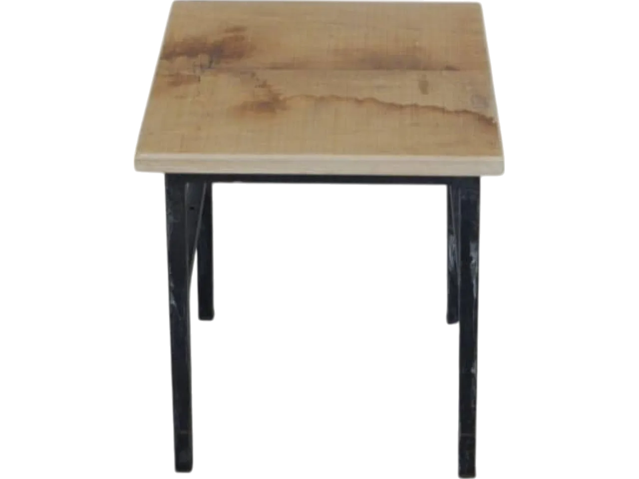 Sgabello in ferro nero, 1970 9