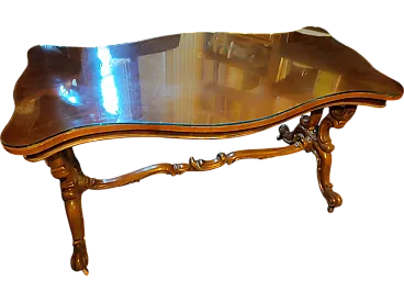 Solid wood table, 70s