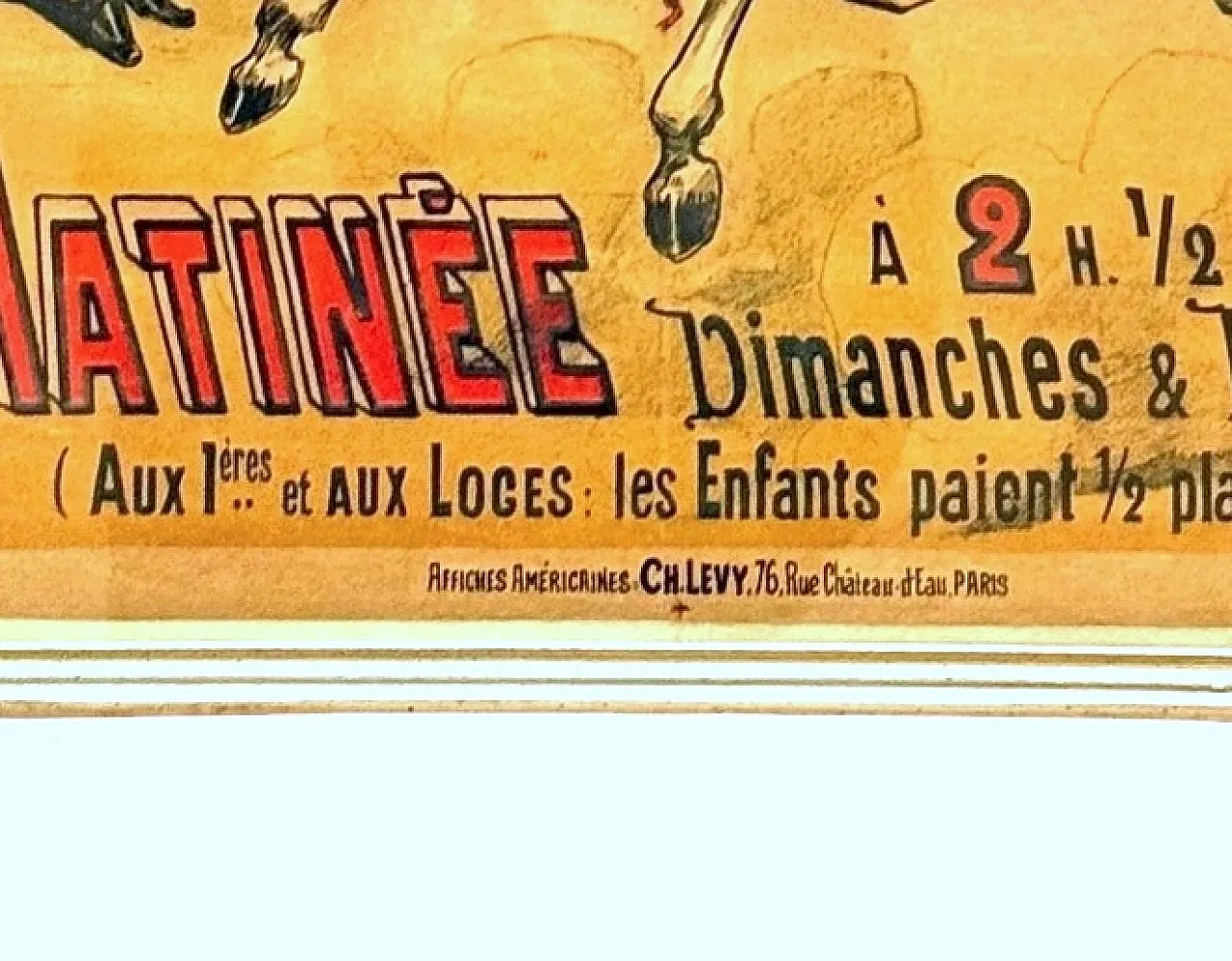 Charles Levy, Cirque d'Ete, Framed Original affiche, c. 1900 3