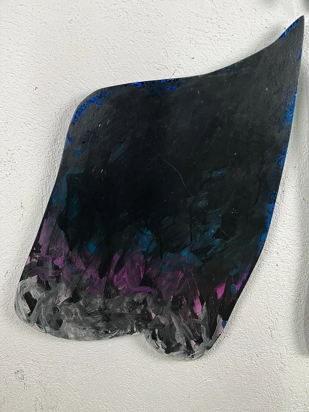 Fiore Notturno di Mario Surbone, acrilico su legno, anni '80 11