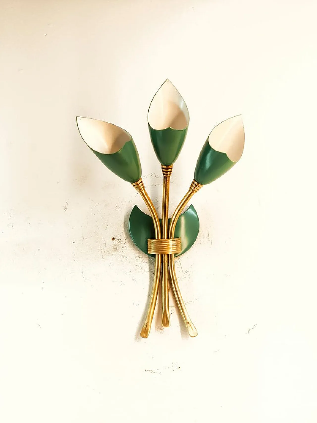 Sputnik wall lamp with three lights, 1950s 1