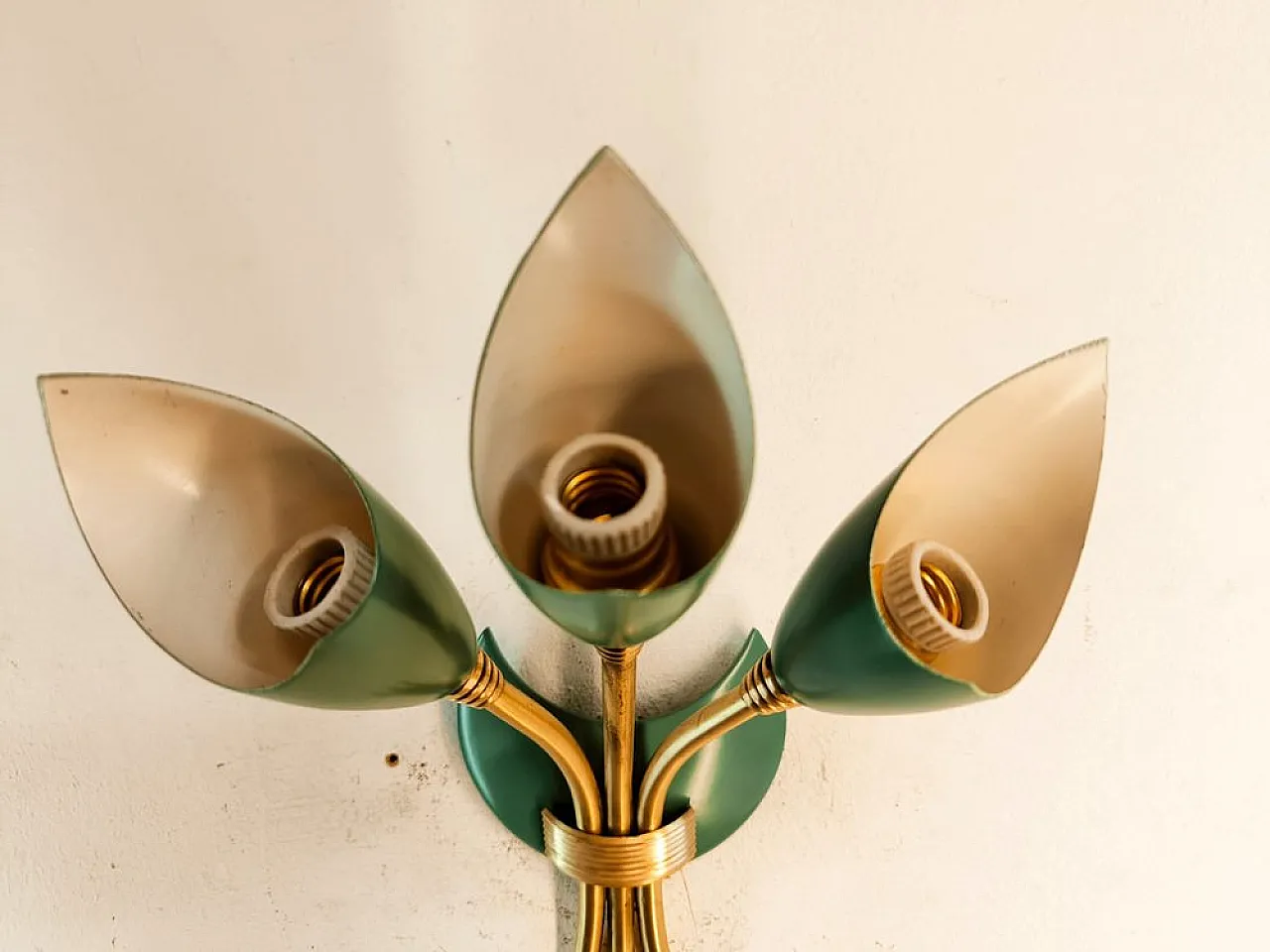 Sputnik wall lamp with three lights, 1950s 2