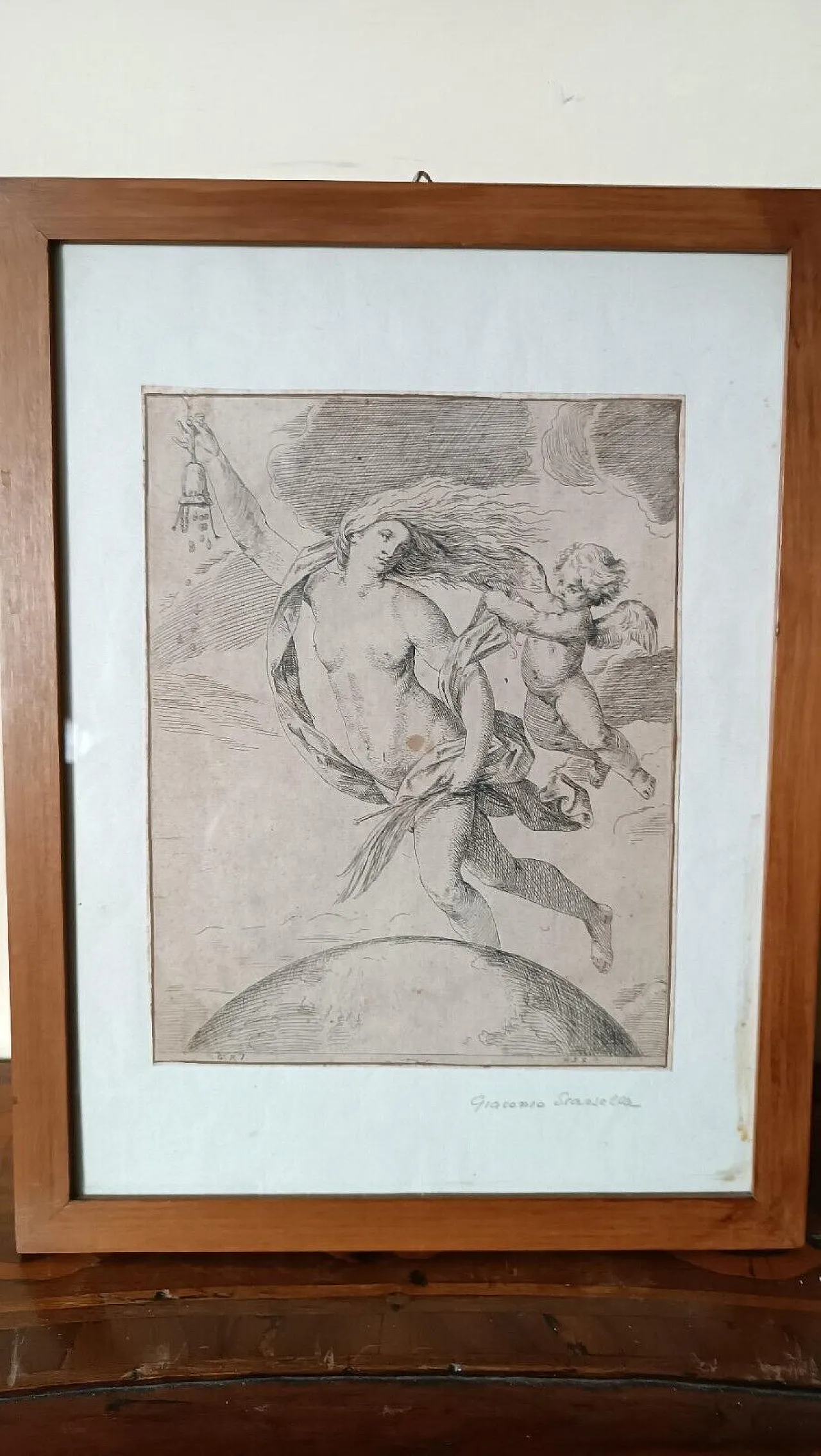 Allegoria della fortuna di Girolamo Scarsella, acquaforte, '600 2