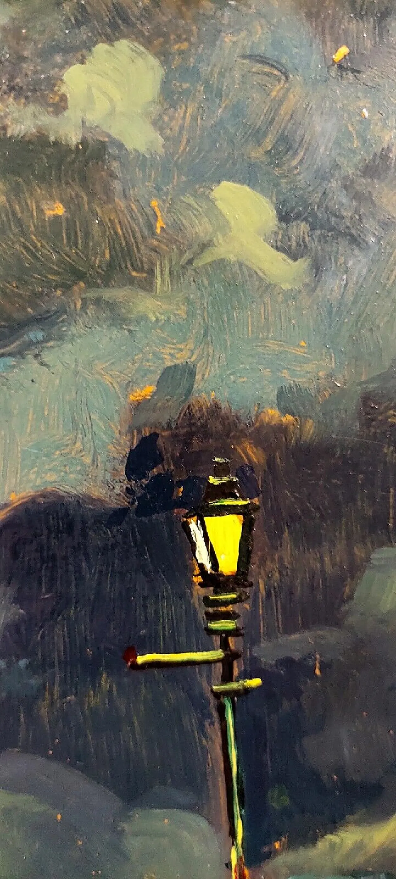 Livorno, oil on faesite, 1970s 5