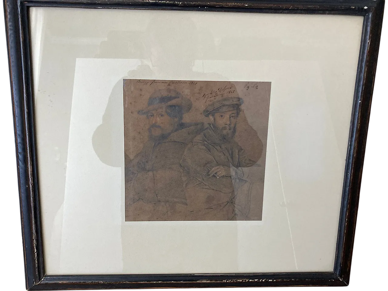 Disegno Personaggi lombardi di A. Protti, '800 7