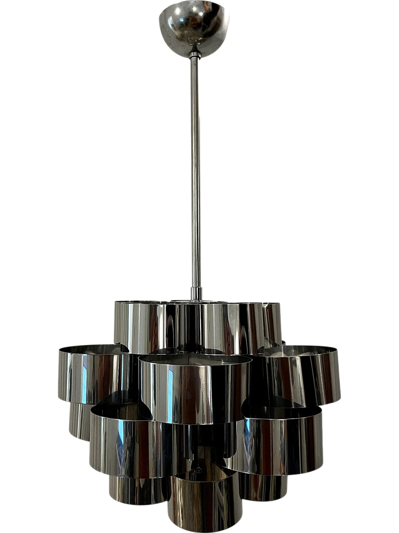 Max Sauze style chandelier for Sciolari, 1970s 15