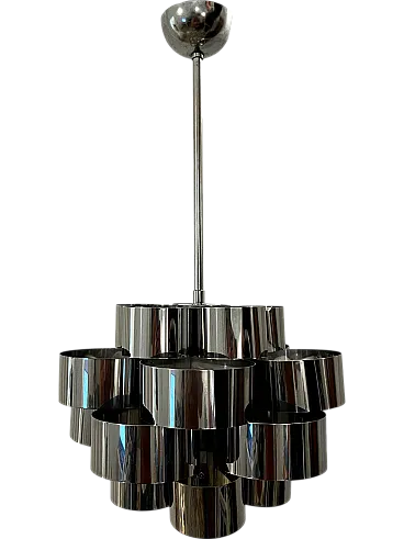 Max Sauze style chandelier for Sciolari, 1970s