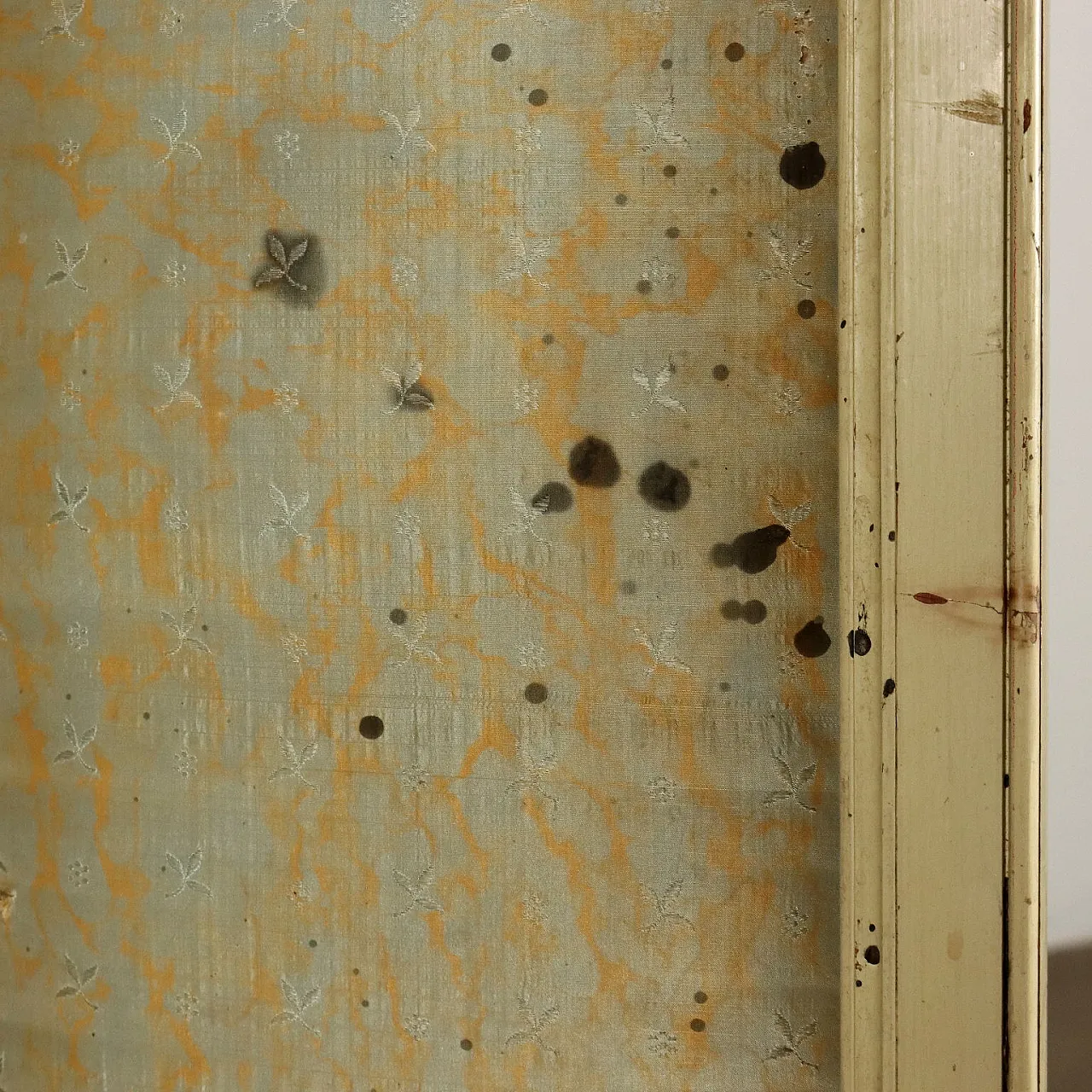 Neoclassical style lacquered wood and fabric screen 7