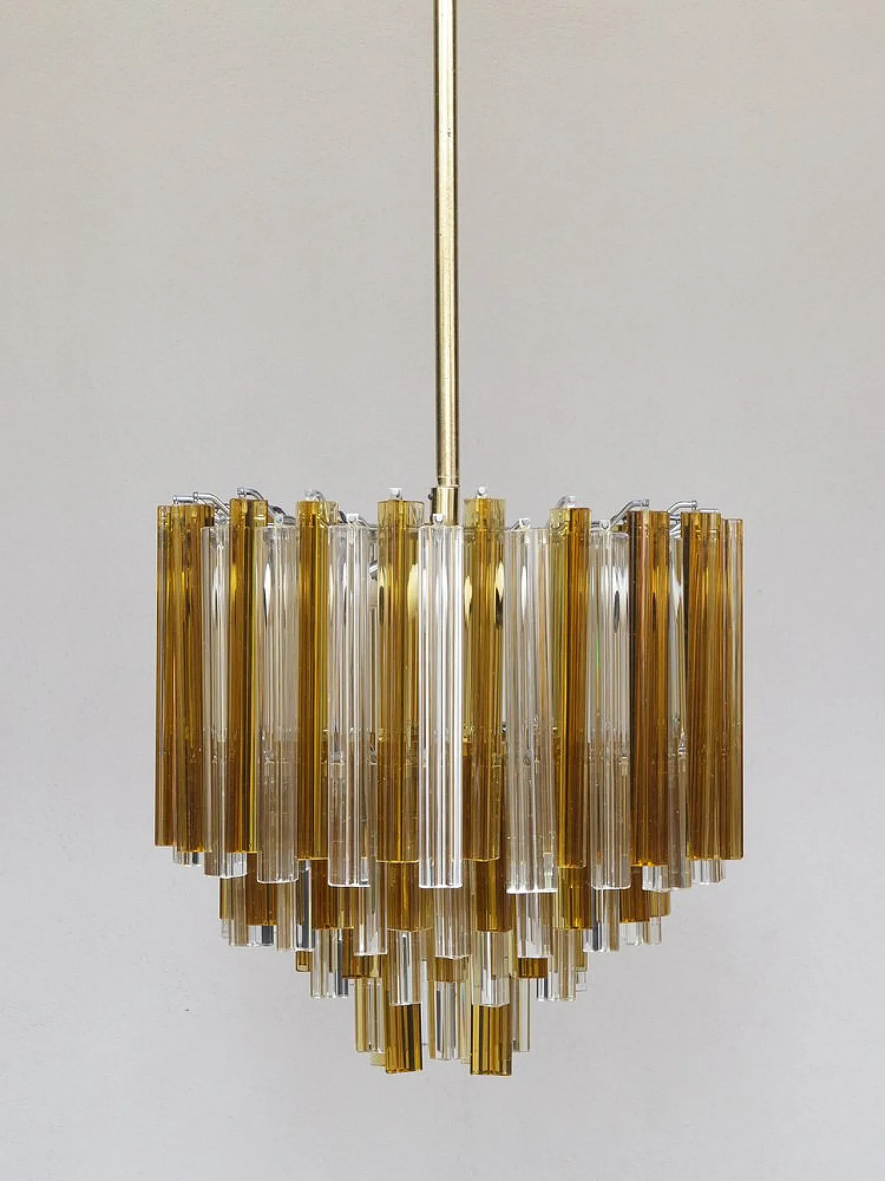 Trilobe Chandelier with 7 Lights by Paolo Venini for Venini, 1970s 2