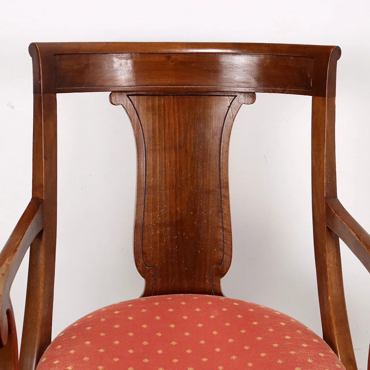 Empire-style armchair with footstool, 19th century 3